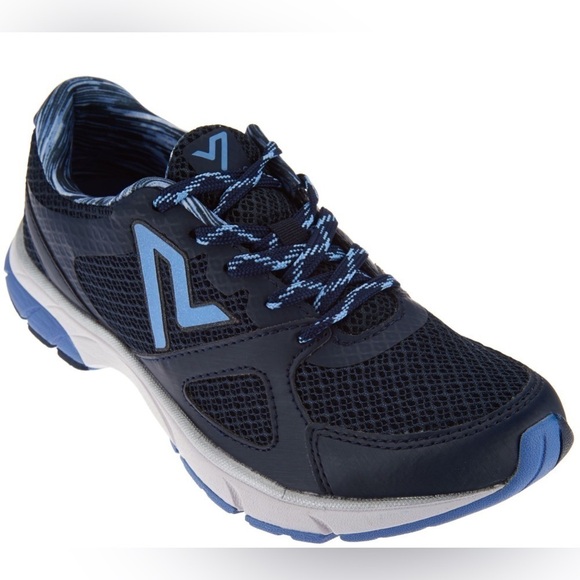 Vionic Mesh Lace-up Sneakers - Satima Blue Lace Up Size 8 - Picture 1 of 10